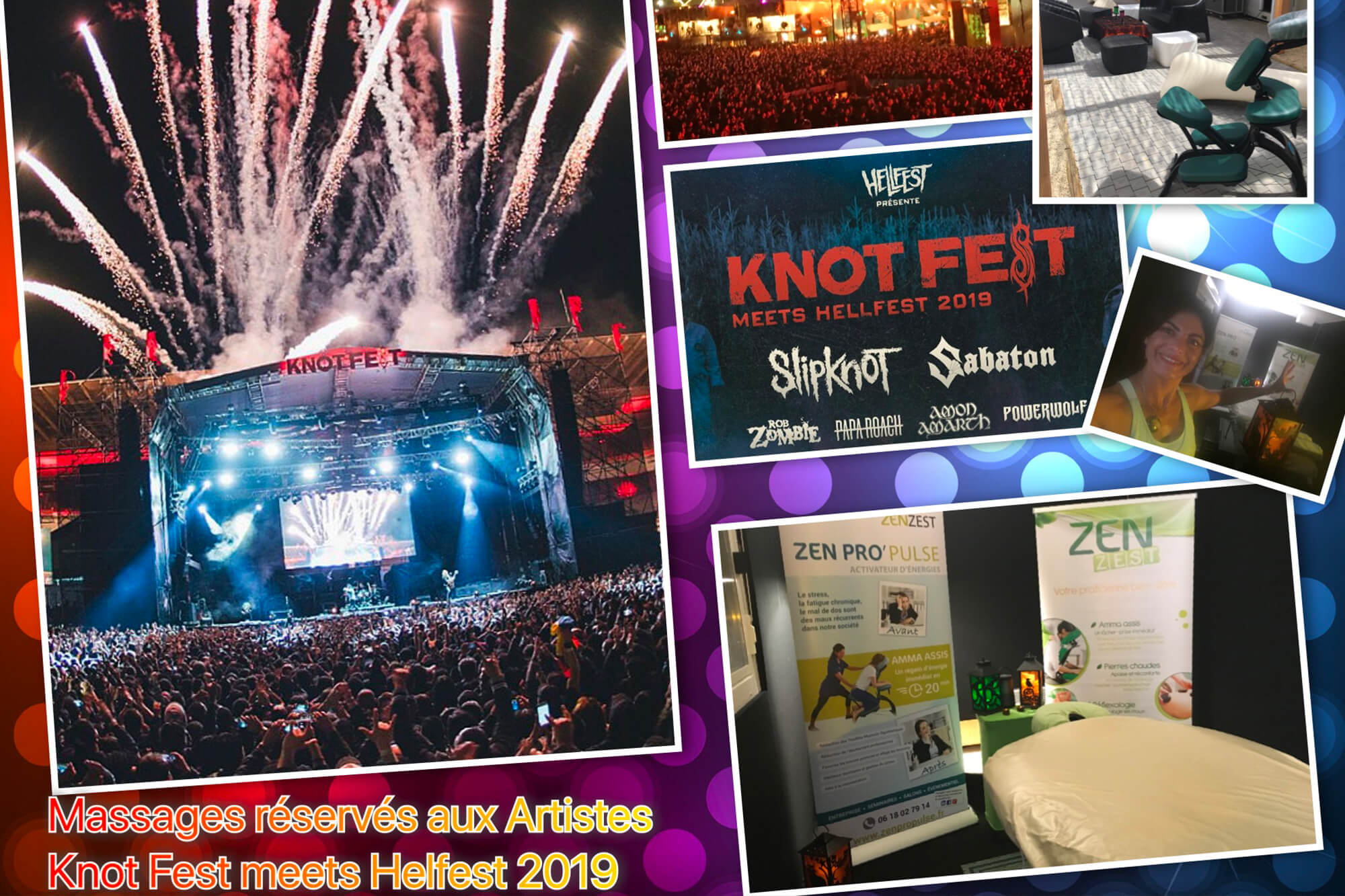 Massage évènementiel Nantes Knot Fest Hellfest 2019