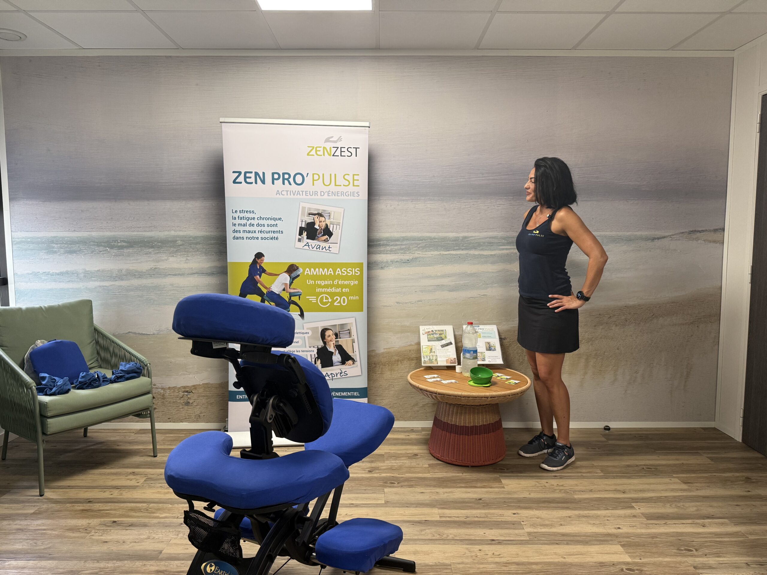 massage amma assis sur chaise